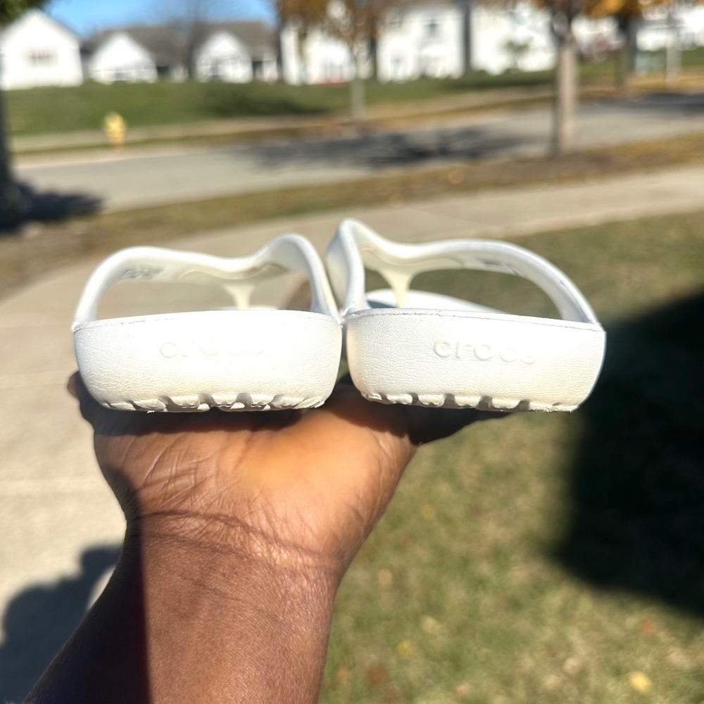 Crocs Women's Kadee II Flip Flop Sandals Size‎ 9 White - Picture 11 of 12